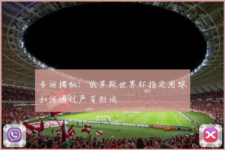 专访揭秘：俄罗斯世界杯指定用球如何通过严苛测试